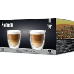 Koffie- en Theeglas Bialetti Firenze 200 ml (Set van 2)