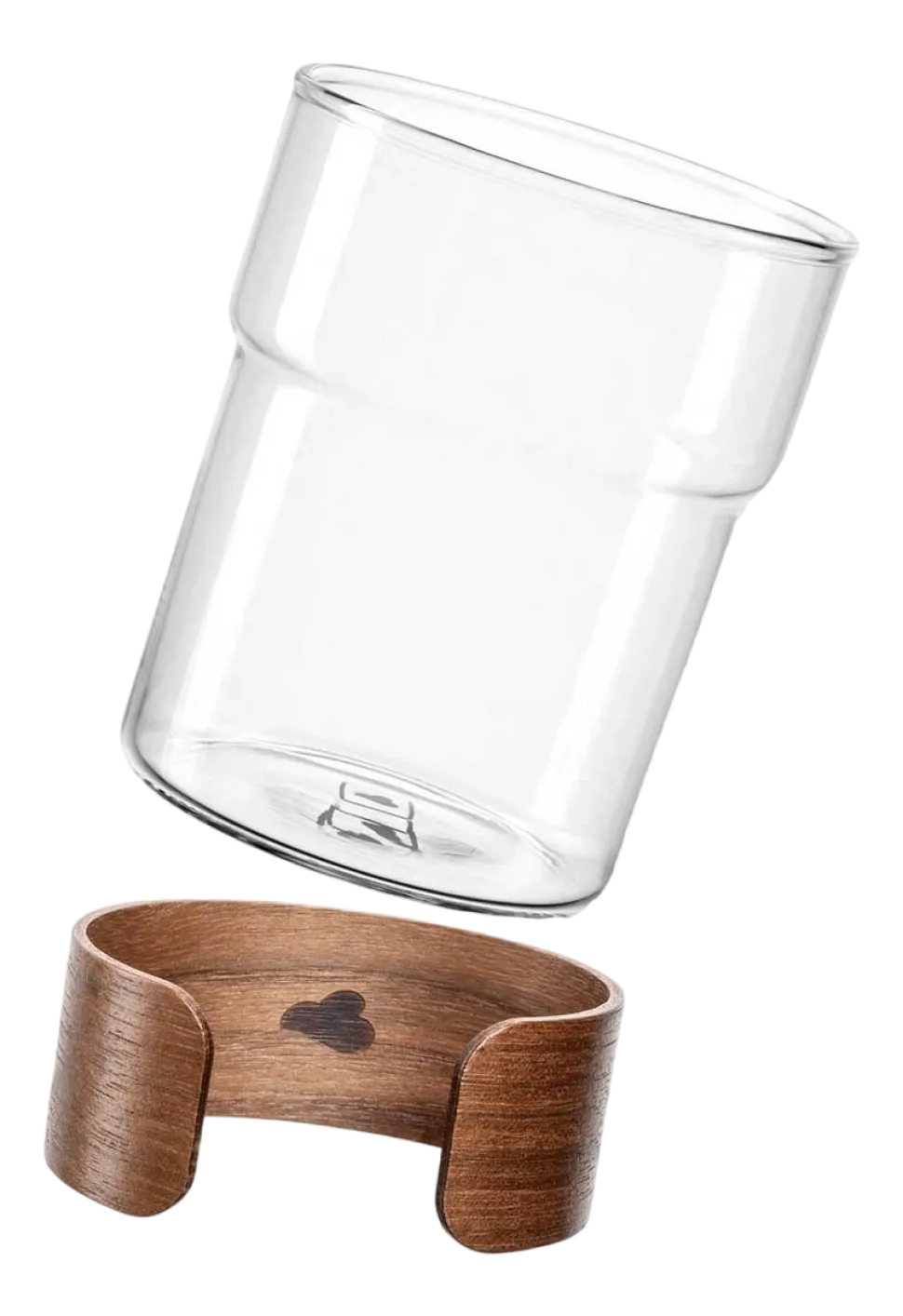 Koffie- en theeglas Leonardo Novo Legno 320ml (Set van 2)