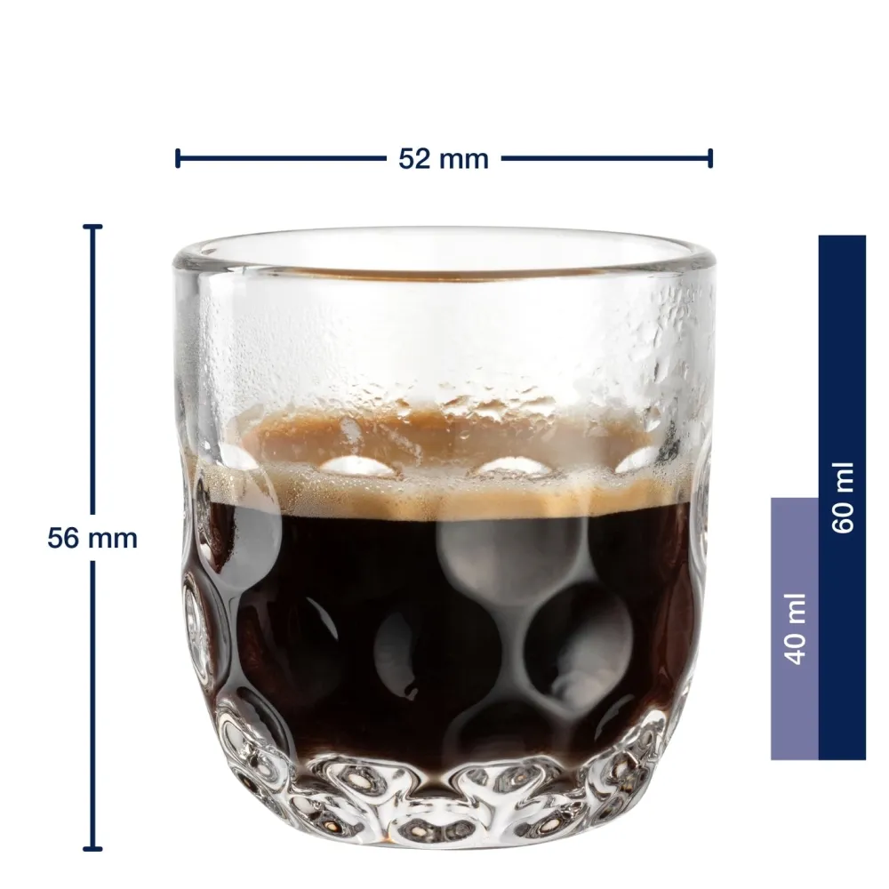 Leonardo Koffieglas Gocce Espresso 60ml (Set van 3) Best