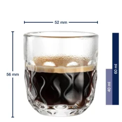 Leonardo Koffieglas Gocce 2 60ml (Set van 2) Discount