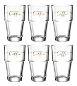 Leonardo Koffieglas Solo 410 ml (Set van 6) Online