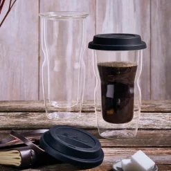 Koffieglas Luigi Bormioli Thermic Glass On The Go 460 ml