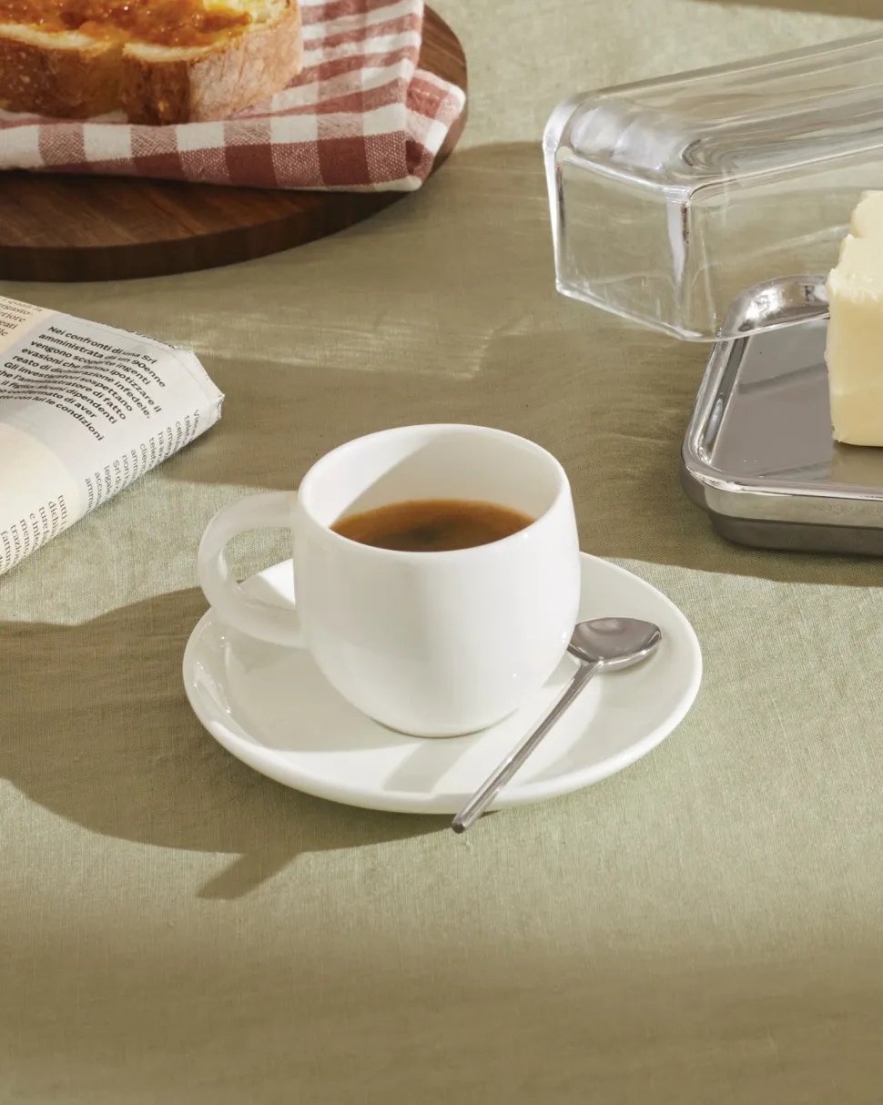 Koffiekop Alessi All-Time Bone China 100 ml (Set van 4)