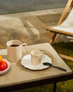 Alessi Koffiekop Dressed En Plein Air Light Grey 70 ml (Set van 4) Outlet