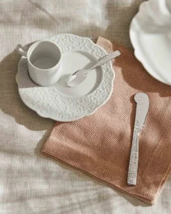Koffiekop Alessi Dressed White Porcelain 70 ml (Set van 4)