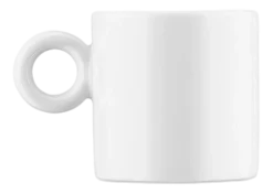 Koffiekop Alessi Dressed White Porcelain 70 ml (Set van 4)