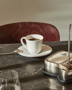 Alessi Koffiekop KU White Porcelain 200 ml (Set van 4) Online