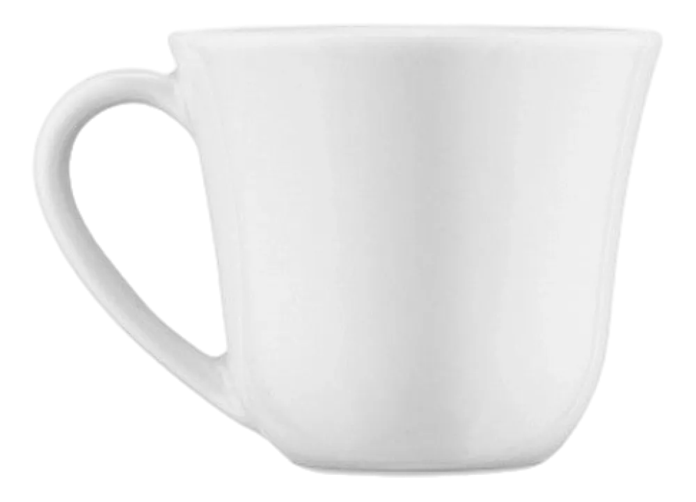 Alessi Koffiekop KU White Porcelain 200 ml (Set van 4) Online