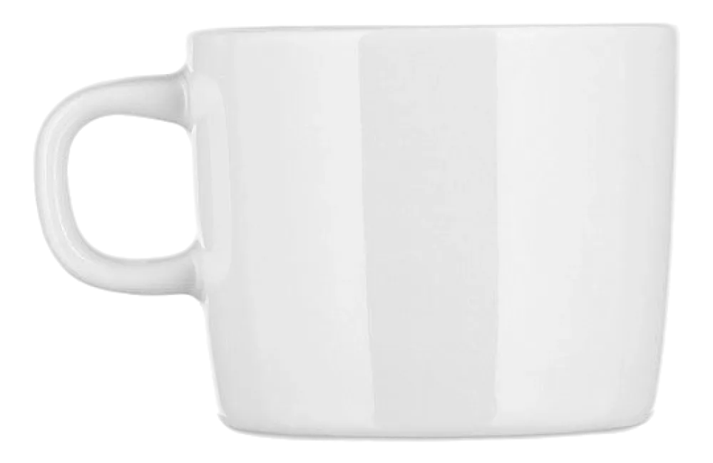 Alessi Koffiekop PlateBowlCup White Porcelain 80 ml (Set van 4) Clearance