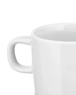 Alessi Koffiekop PlateBowlCup White Porcelain 80 ml (Set van 4) Clearance