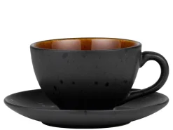 Koffiekop Bitz Gastro Black Amber 220 ml (6-Delig)