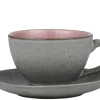 Bitz Koffiekop Gastro Grey Light Pink 220 ml (6-Delig) Hot