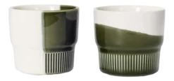 Koffiekop Marc O'Polo Moments Forest Green 280 ml (Set van 2)