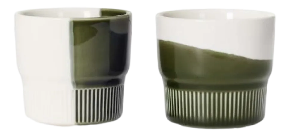 Koffiekop Marc O'Polo Moments Forest Green 280 ml (Set van 2)