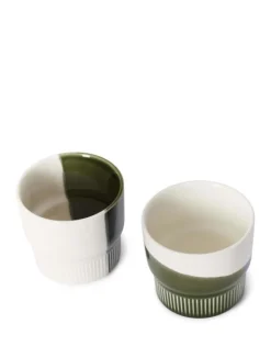 Koffiekop Marc O'Polo Moments Forest Green 280 ml (Set van 2)