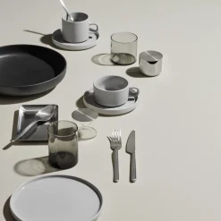 Blomus Koffiekop met Schotel Pilar Mirage Grey (Set van 2) Sale