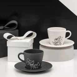 Koffiekop Met Schotel Villeroy & Boch Manufacture Rock Mickey Mouse Multi 160ml (4-delig)