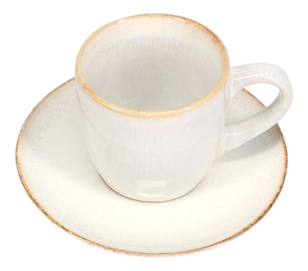 Salt & Pepper Koffiekop Artisan White 220 ml (Set van 4) Online