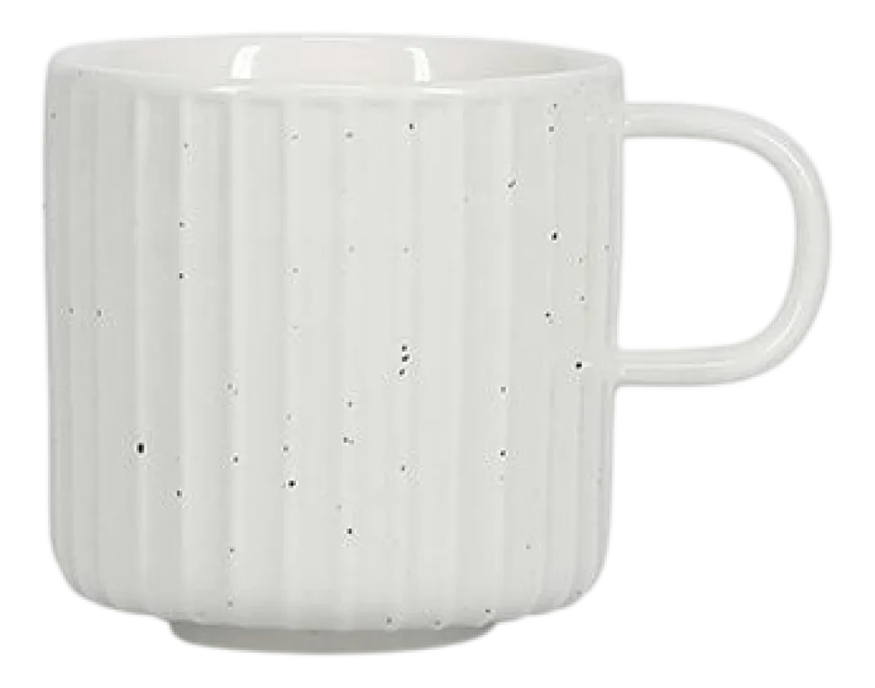 Koffiekop Salt & Pepper Ora Gloss White 205 ml (Set van 4)