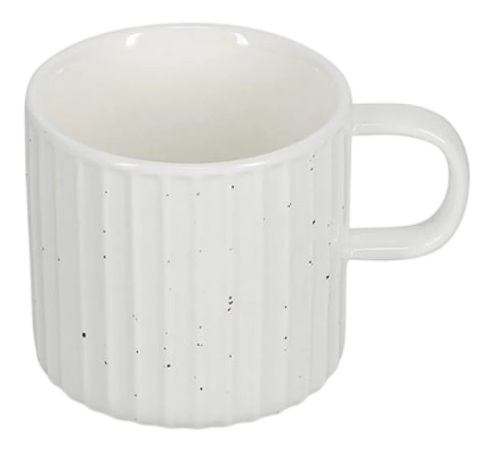 Koffiekop Salt & Pepper Ora Gloss White 205 ml (Set van 4)