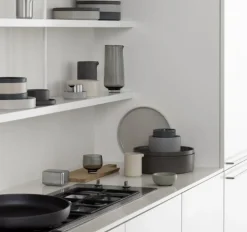 Blomus Koffiekop & Schotel Pilar Pewter (2-delig) Sale