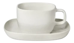 Koffiekop & Schotel Blomus Vahlo Moonbeam 200 ml (Set van 2)