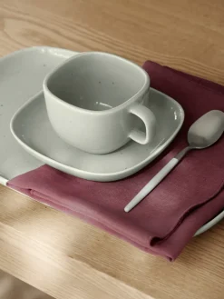Blomus Koffiekop & Schotel Vahlo Mirage Gray 200 ml (Set van 2) Sale