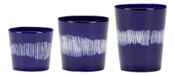 Serax Koffiekop Feast tableware by Ottolenghi Dark Blue White Stripes 250 ml Online