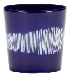Serax Koffiekop Feast tableware by Ottolenghi Dark Blue White Stripes 250 ml Online