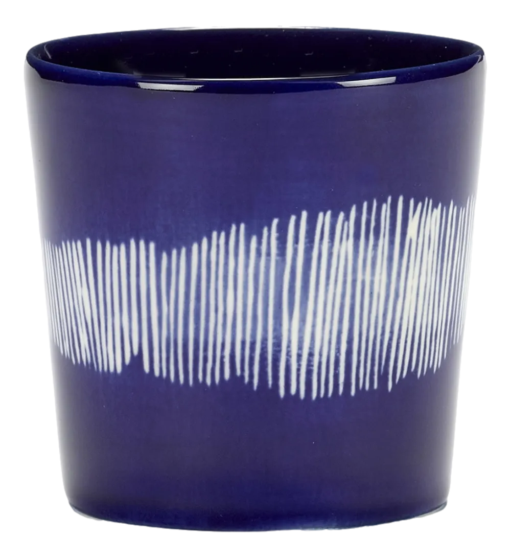 Serax Koffiekop Feast tableware by Ottolenghi Dark Blue White Stripes 250 ml Online