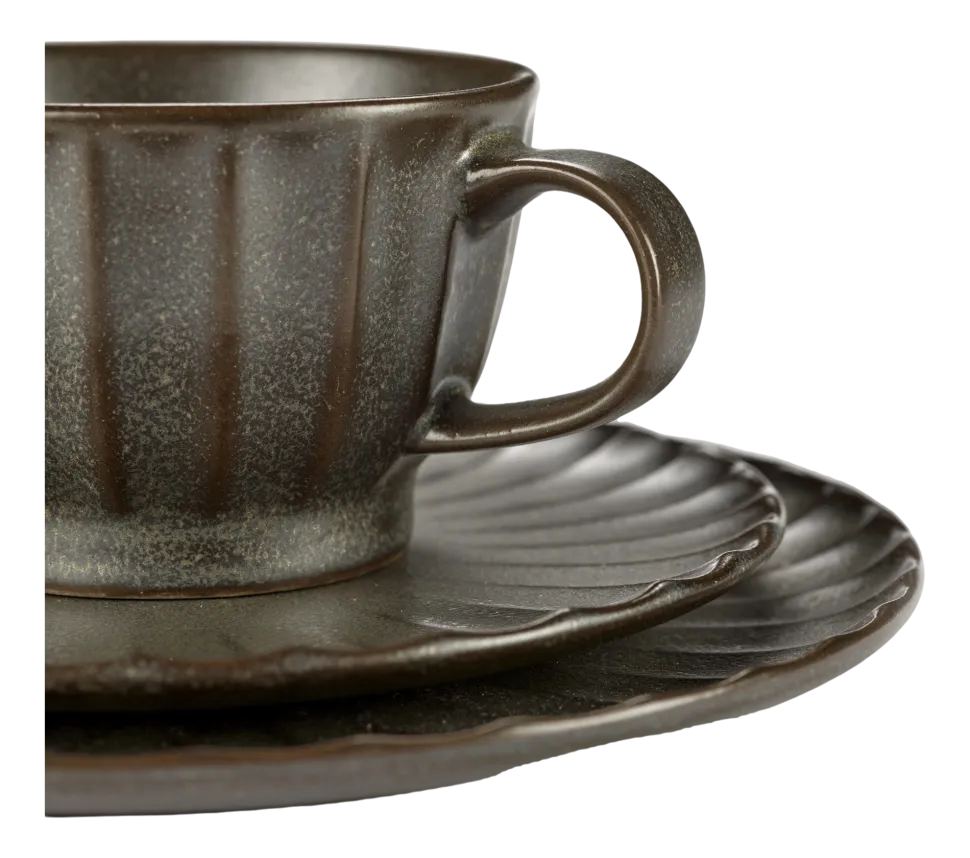 Koffiekop Serax Inku Tableware Green 150 ml