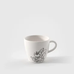 Koffiekop Villeroy & Boch Manufacture Rock Mickey Mouse Blanc 160ml (Set van 6)