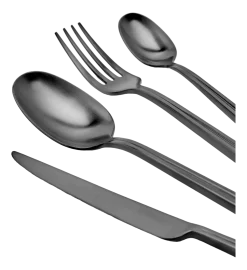 Koffielepel Serax Dune Cutlery By Kelly Wearstler Black (Set van 6)