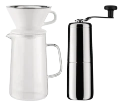 Koffiemaker Set Alessi Slow Coffee Stainless Steel (4-Delig)