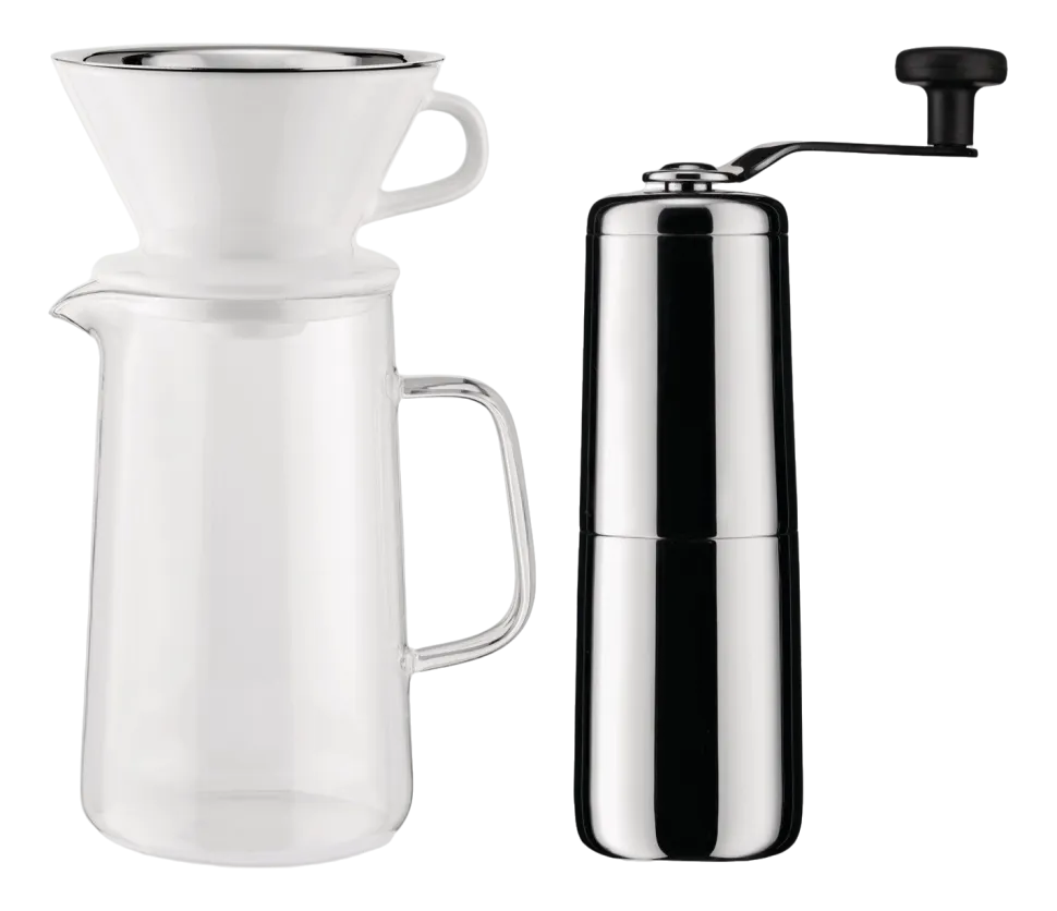 Koffiemaker Set Alessi Slow Coffee Stainless Steel (4-Delig)
