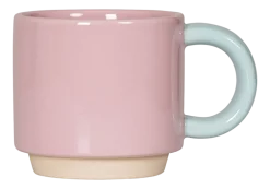 Lund Koffie Mok London Skittle Stapelbaar Pink & Mint
