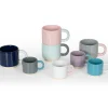 Koffie Mok Lund London Skittle Stapelbaar Indigo & White