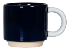 Koffie Mok Lund London Skittle Stapelbaar Indigo & White