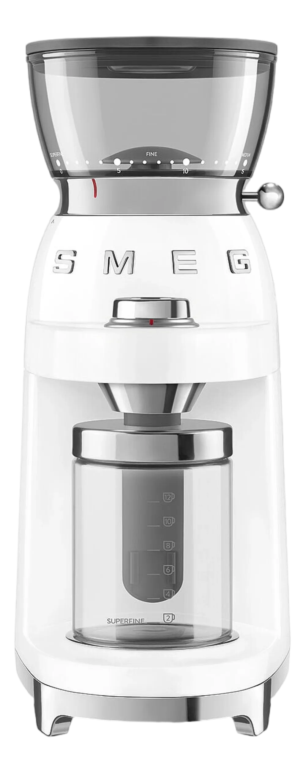 Smeg Koffiemolen CGF03WHEU 50 Style Wit Sale