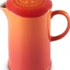 Koffiepot Le Creuset met Pers Oranjerood 22 cm