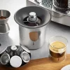 Koffieresidubak Gefu Conscio Zilver