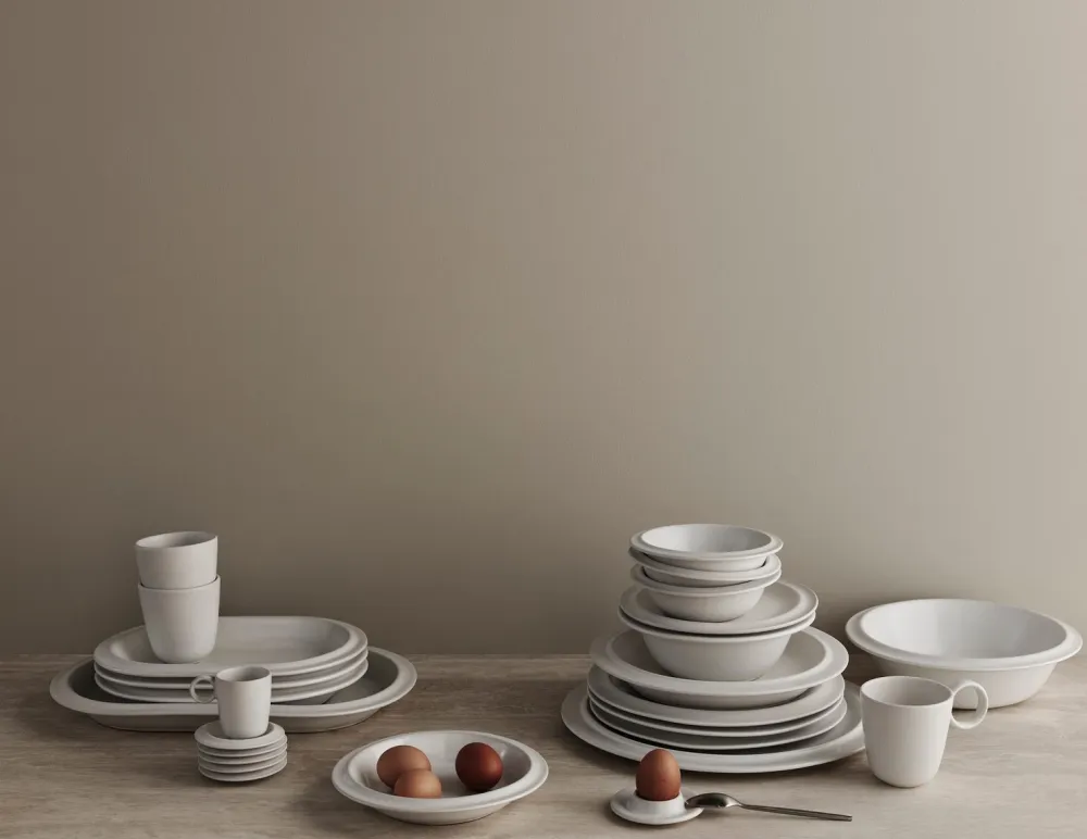 Bolia Kom Edge Ecru 16 cm (Set van 2) Online
