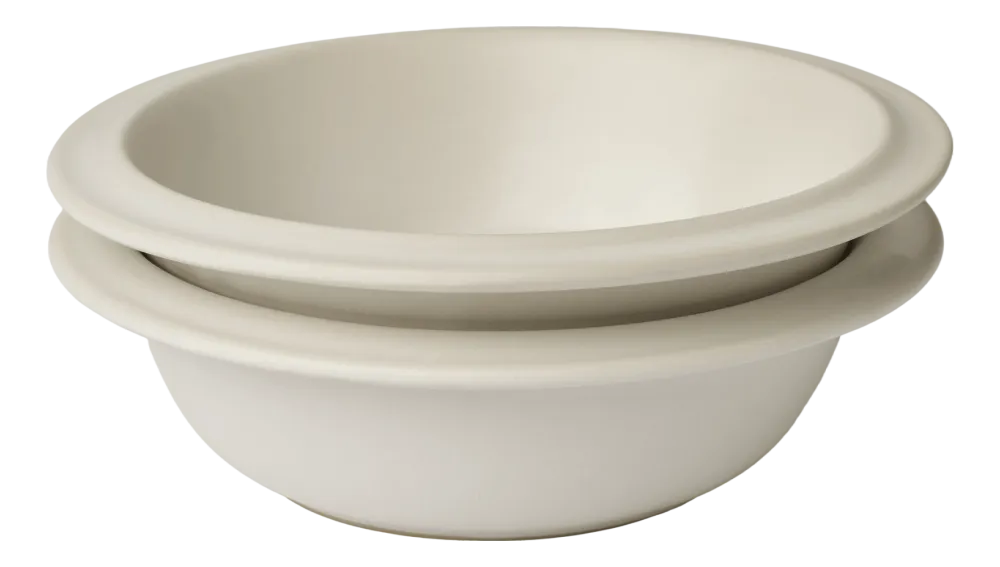 Bolia Kom Edge Ecru 16 cm (Set van 2) Online
