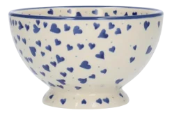 Kom Bunzlau Castle Hearts Bowl on Foot 14,5 cm
