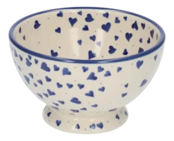 Kom Bunzlau Castle Hearts Bowl on Foot 14,5 cm