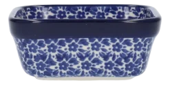 Kom Bunzlau Castle Vierkant Indigo (170 ml)