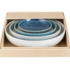 Kom Denby Studio Blue Nesting Bowl Mixed (Set van 4)