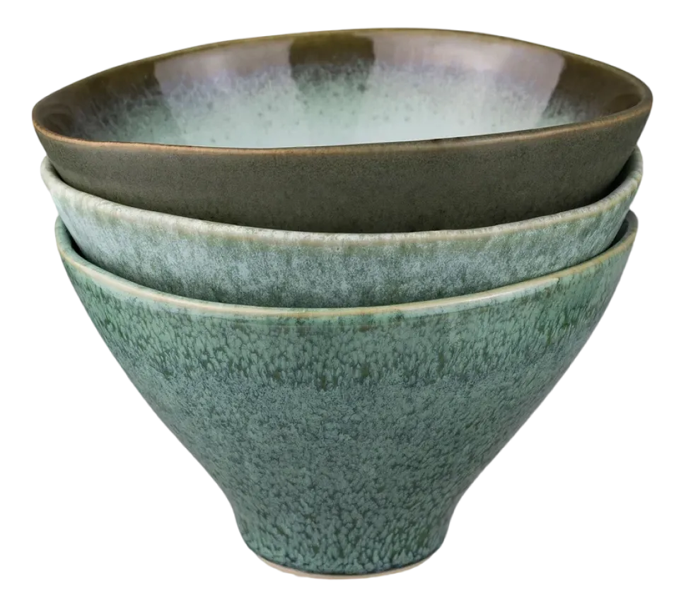 Kom Mette Ditmer Elements Medium Green Tones (Set van 3)