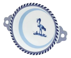 Kom Polspotten x Rijksmuseum Bird Patterned Blue 17 cm
