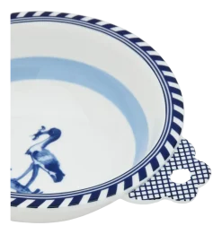 Kom Polspotten x Rijksmuseum Bird Patterned Blue 17 cm